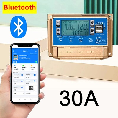 12V/24V 30A/40A/50A/60A Υψηλής ευκρίνειας LCD Μεγάλη ψηφιακή οθόνη Bluetooth WIFI Solar Charge Controller MPPT Solar