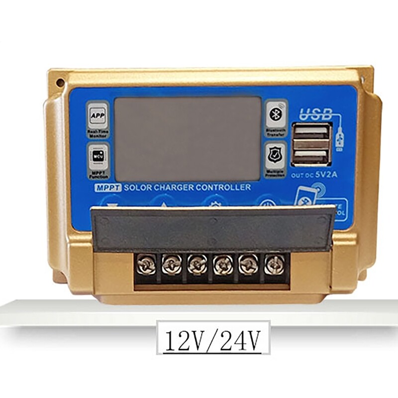 12V/24V 30A/40A/50A/60A LCD visoke rezolucije, veliki digitalni zaslon, Bluetooth WIFI, solarni regulator punjenja MPPT kontroler, solarni