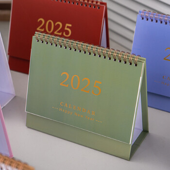 English Desk Calendar 2025 Fashion Simple Memo Book Μηνιαίο ημερολόγιο Ημερολόγιο Διακόσμηση επιφάνειας εργασίας γραφείου Δωρεάν σημειώσεις Time Manager