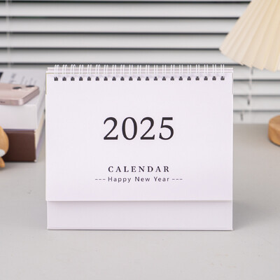 English Desk Calendar 2025 Fashion Simple Memo Book Μηνιαίο ημερολόγιο Ημερολόγιο Διακόσμηση επιφάνειας εργασίας γραφείου Δωρεάν σημειώσεις Time Manager