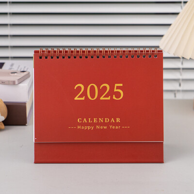 English Desk Calendar 2025 Fashion Simple Memo Book Μηνιαίο ημερολόγιο Ημερολόγιο Διακόσμηση επιφάνειας εργασίας γραφείου Δωρεάν σημειώσεις Time Manager