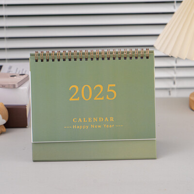 English Desk Calendar 2025 Fashion Simple Memo Book Μηνιαίο ημερολόγιο Ημερολόγιο Διακόσμηση επιφάνειας εργασίας γραφείου Δωρεάν σημειώσεις Time Manager