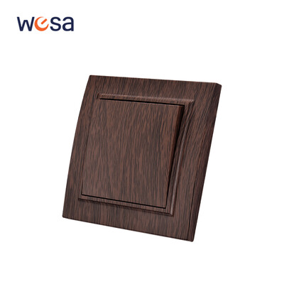 WESA Wood Spray Paint Dual USB Power Socket 2.1A Electrical Outlett EU Standard Plug γείωσης πρίζα τοίχου, πλαστική επιβραδυντική φλόγα