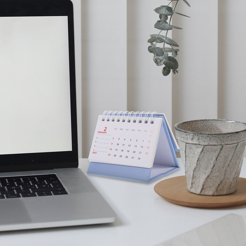 Stolni kalendar za 2025. Jednostavna bilježnica za dnevnu upotrebu Stojeći kalendar Kućanski kalendar Ukrasni mjesečni kalendar Kućne potrepštine