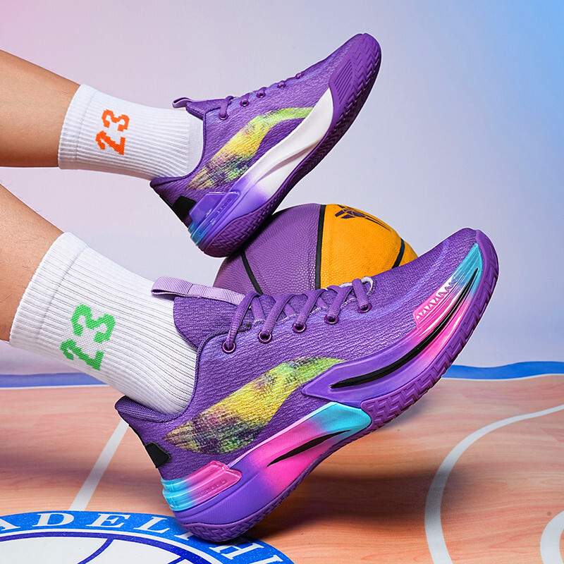 Gamma ultra lagane visokokvalitetne prozračne i stabilne košarkaške cipele, praktične niske cipele otporne na habanje, debeli potplat