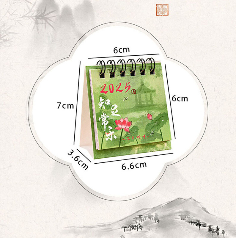 Stolni kalendar za 2025. Mini stolni planer Ovomjesečni kalendar Studentski kreativni mali kalendar visoke kvalitete