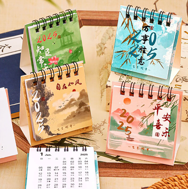 Stolni kalendar za 2025. Mini stolni planer Ovomjesečni kalendar Studentski kreativni mali kalendar visoke kvalitete