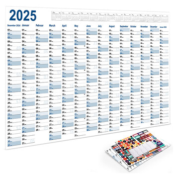 2025 2024 Calendar Planner Sheet Large Wall Calendar Kawaii To Do List Planner List Target Scheduler Organizer Αναλώσιμα γραφείου