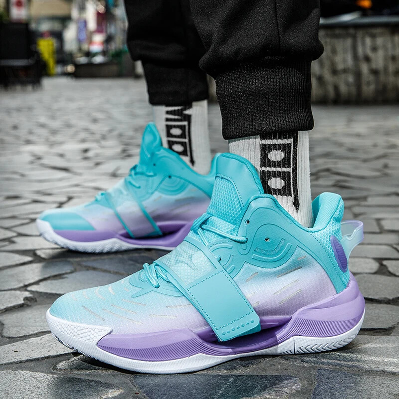 Modna ležerna sportska obuća Lijepe boje, mekana, udobna, uniseks, trendi košarkaška sportska obuća, visoka elastična apsorpcija udaraca