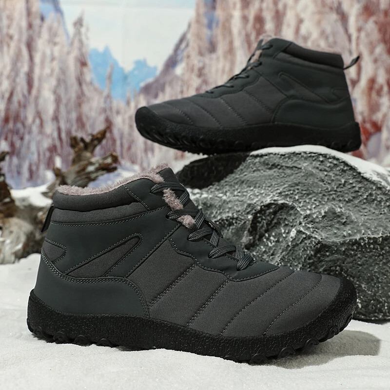 Muške cipele za snijeg bose cipele Nove zimske čizme Radne cipele na otvorenom Super toplo krzno Muške cipele za gležnjeve Muške čizme za snijeg plus veličina 48