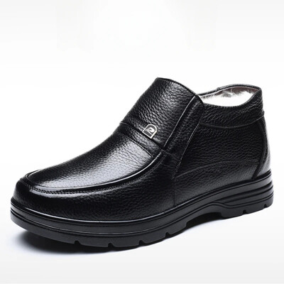 Férfi Cipők Valódi bőr csizmák Slip on Férfi Alkalmi cipők Klasszikus hócsizmák Luxus Designer cipők Bokacsizmák Zapatillas Hombre