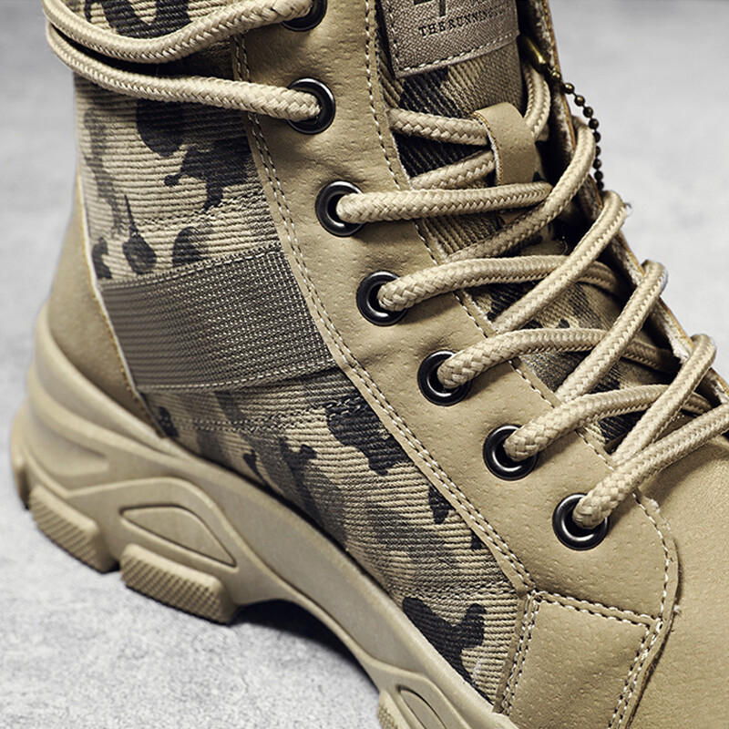 Jesen i zima nove muške maskirne čizme trend ležerne martinke retro pustinjske vojne čizme, čizme za planinarenje na otvorenom