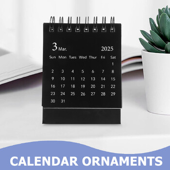 2025 Desk Calendar Flip for Standing Small Calendars Διακοσμητικό μίνι καθημερινή χρήση μηνιαία