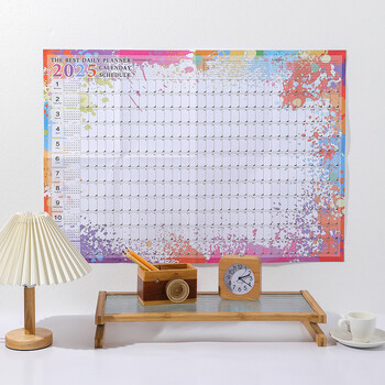 2025 Calendar Planner Wall Hanging Calendar Ετήσια λίστα υποχρεώσεων Kawaii Ετήσια λίστα στόχων Πρόγραμμα Πρόγραμμα Οργανωτής Home Office