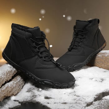 Ανδρικά παπούτσια Snow BareFoot Casual Νέα χειμωνιάτικα μποτάκια για εξωτερική εργασία Γυναικεία παπούτσια ζεστής γούνας Ανδρικά παπούτσια στον αστράγαλο Ανδρικά μποτάκια χιονιού μεγάλου μεγέθους