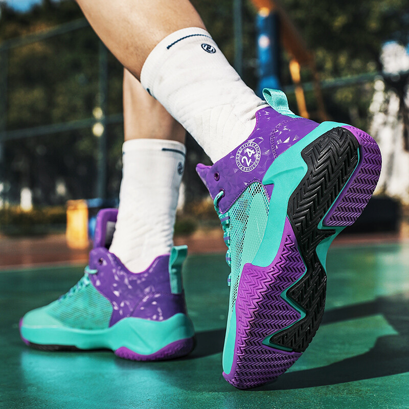 Muške košarkaške tenisice Jastučići, prozračne tenisice Špin za sportaše Visokokvalitetna sportska obuća Obuća na vezanje Ležerne tenisice 45