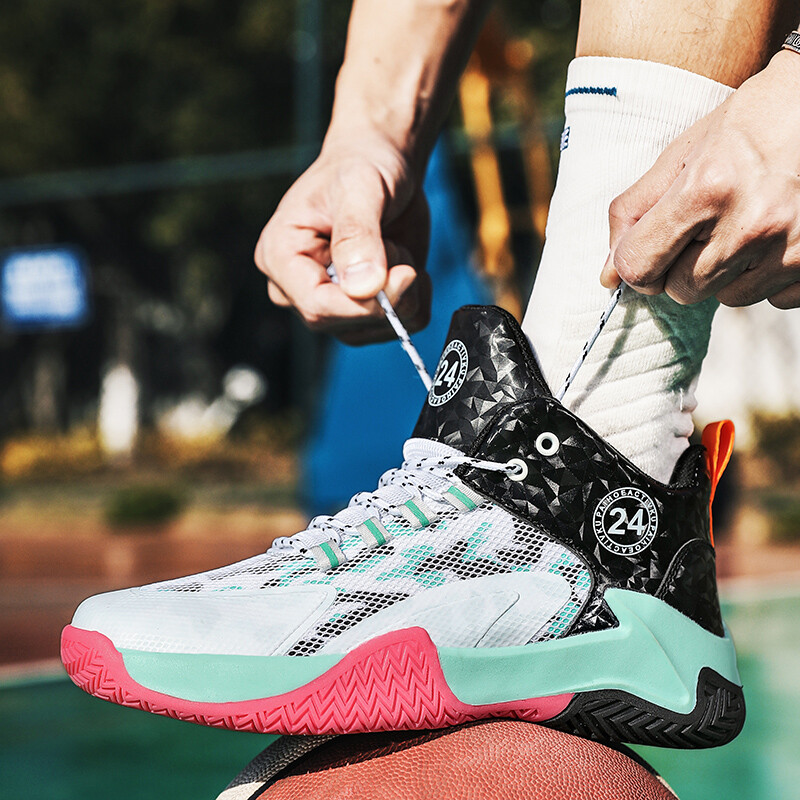 Muške košarkaške tenisice Jastučići, prozračne tenisice Špin za sportaše Visokokvalitetna sportska obuća Obuća na vezanje Ležerne tenisice 45