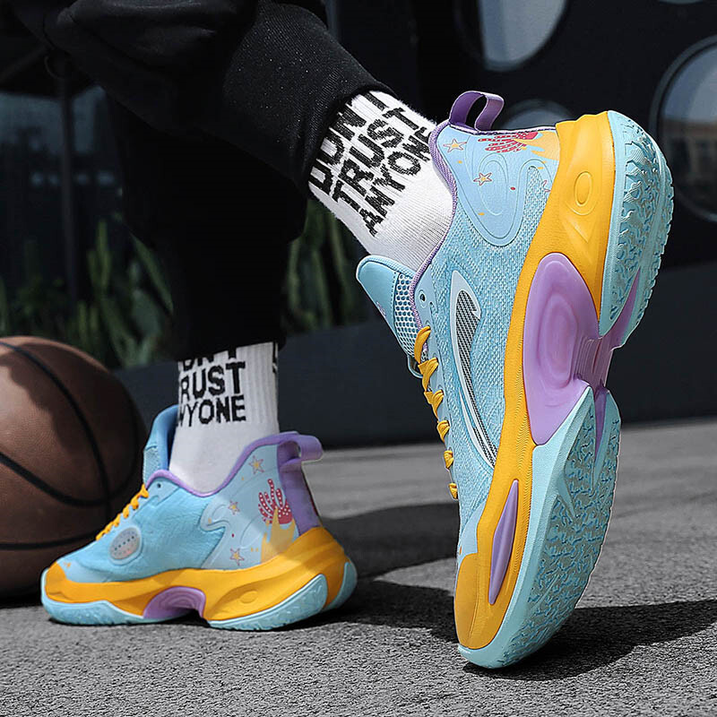 Modne ružičaste ženske košarkaške tenisice Profesionalne neklizajuće muške košarkaške tenisice Originalna markirana muška sportska obuća na otvorenom