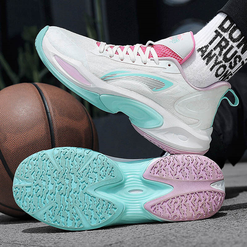 Modne ružičaste ženske košarkaške tenisice Profesionalne neklizajuće muške košarkaške tenisice Originalna markirana muška sportska obuća na otvorenom