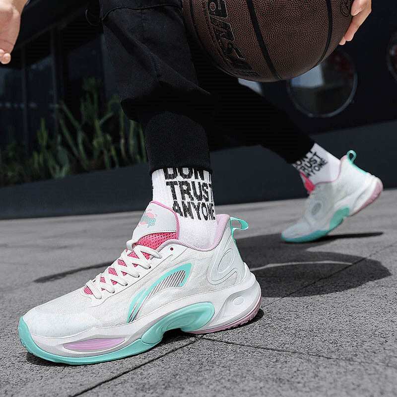 Modne ružičaste ženske košarkaške tenisice Profesionalne neklizajuće muške košarkaške tenisice Originalna markirana muška sportska obuća na otvorenom