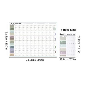 2025 Стенен календар Плакат Календар Стенни календари Стенен календар 2025 Годишен планер Годишен календар 12-месечен планер за планиране