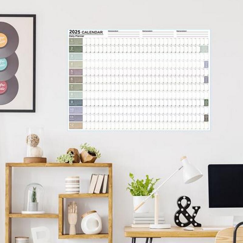 2025 m. sieninis kalendorius Plakatų kalendorius Sieniniai kalendoriai Sieninis kalendorius 2025 m. metinis kalendorius 12 mėnesių planavimo planas
