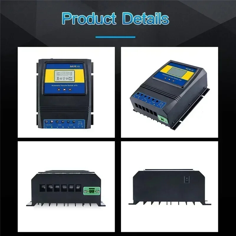 Αυτόματος ATS Dual Power Transfer Switch Solar Charge Controller για ηλιακό αιολικό σύστημα