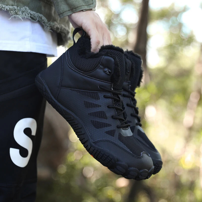 Nove zimske čizme za uniseks cipele za bosonogo, ležerne cipele za rad na otvorenom, topla krznena muška obuća za gležnjeve, muške čizme za snijeg velike veličine