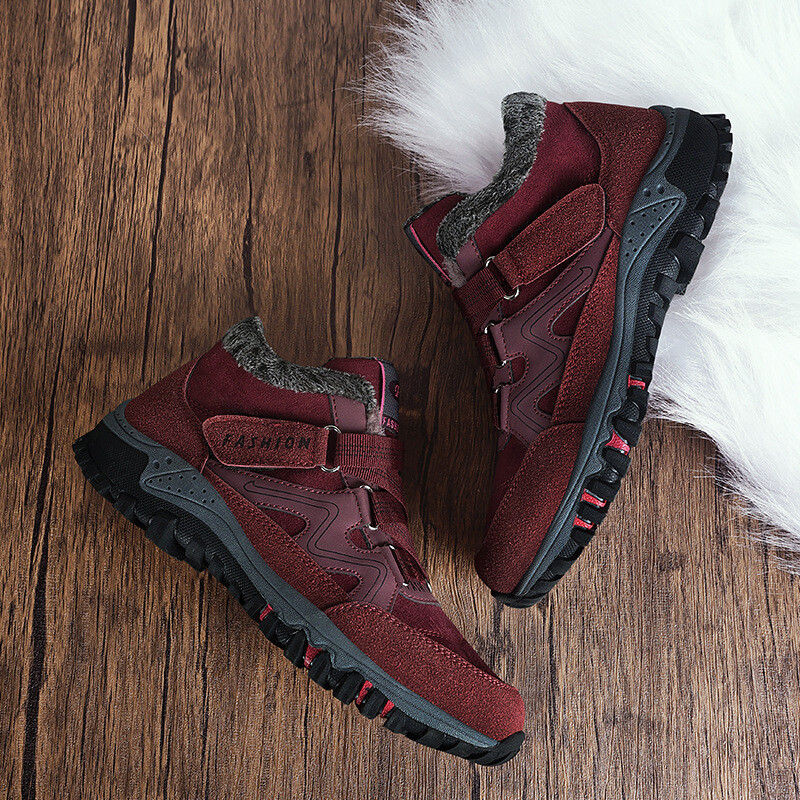 Παχυμένες μπότες ζεστού χιονιού Γυναικείες χειμερινές μπότες κοτλέ ελαφριά, ανθεκτικά στη φθορά Casual outdoor πεζοπορία παπούτσια Unisex για ενήλικες