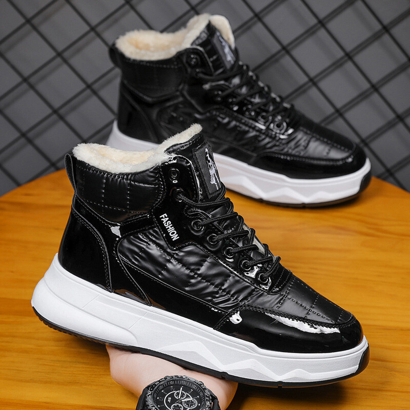 Muške vodootporne čizme visoke zimske muške cipele Neklizajuće tenisice na vezanje Muške ležerne tople sportske cipele Vanjska obuća