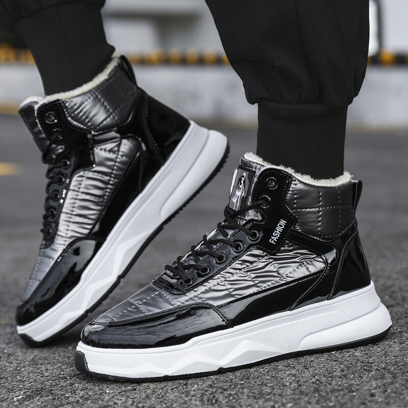 Muške vodootporne čizme visoke zimske muške cipele Neklizajuće tenisice na vezanje Muške ležerne tople sportske cipele Vanjska obuća
