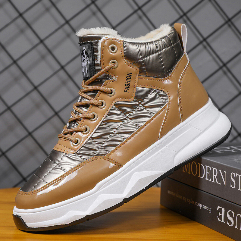 Muške vodootporne čizme visoke zimske muške cipele Neklizajuće tenisice na vezanje Muške ležerne tople sportske cipele Vanjska obuća