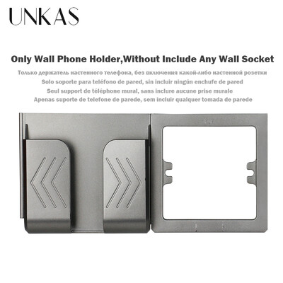 UNKAS Type-C USB rūdīta stikla panelis pelēks ES/Spānija/Krievija Sienas barošanas ligzda, iezemēta ar ātrās lādētāja kontaktligzdu Saglabāt bērnu