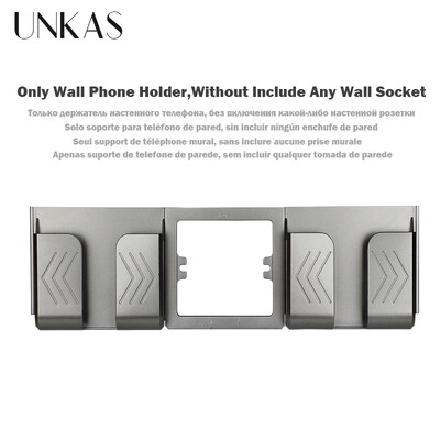 UNKAS Type-C USB rūdīta stikla panelis pelēks ES/Spānija/Krievija Sienas barošanas ligzda, iezemēta ar ātrās lādētāja kontaktligzdu Saglabāt bērnu