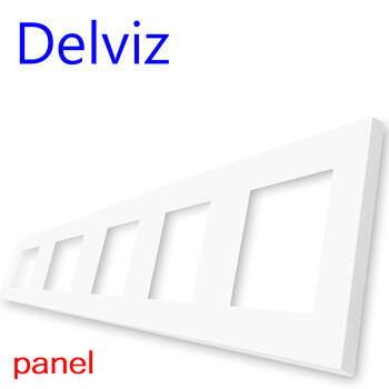 Delviz DIY Combination Switch Socket, σύνδεση Πολλαπλές διεπαφές Λευκός πίνακας, RJ45 TV 2 way switch, EU Standard Outlet