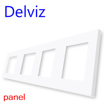 Delviz DIY Combination Switch Socket, σύνδεση Πολλαπλές διεπαφές Λευκός πίνακας, RJ45 TV 2 way switch, EU Standard Outlet