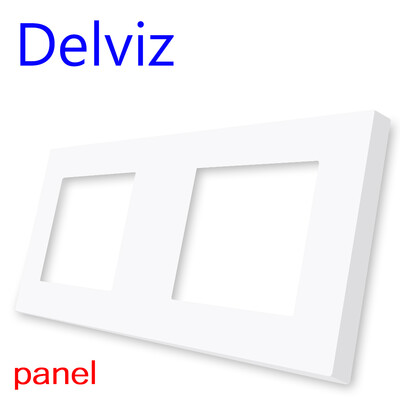 Delviz DIY kombinētā slēdža ligzda, savienojums Vairāki interfeisi Balts panelis, RJ45 TV 2 virzienu slēdzis, ES standarta strāvas kontaktligzda