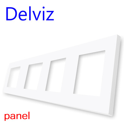 Delviz DIY kombinētā slēdža ligzda, savienojums Vairāki interfeisi Balts panelis, RJ45 TV 2 virzienu slēdzis, ES standarta strāvas kontaktligzda