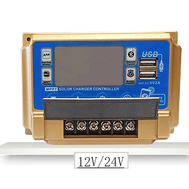 12V/24V 30A/40A/50A/60A Υψηλής ευκρίνειας LCD Μεγάλη ψηφιακή οθόνη Bluetooth WIFI Solar Charge Controller MPPT Solar panel