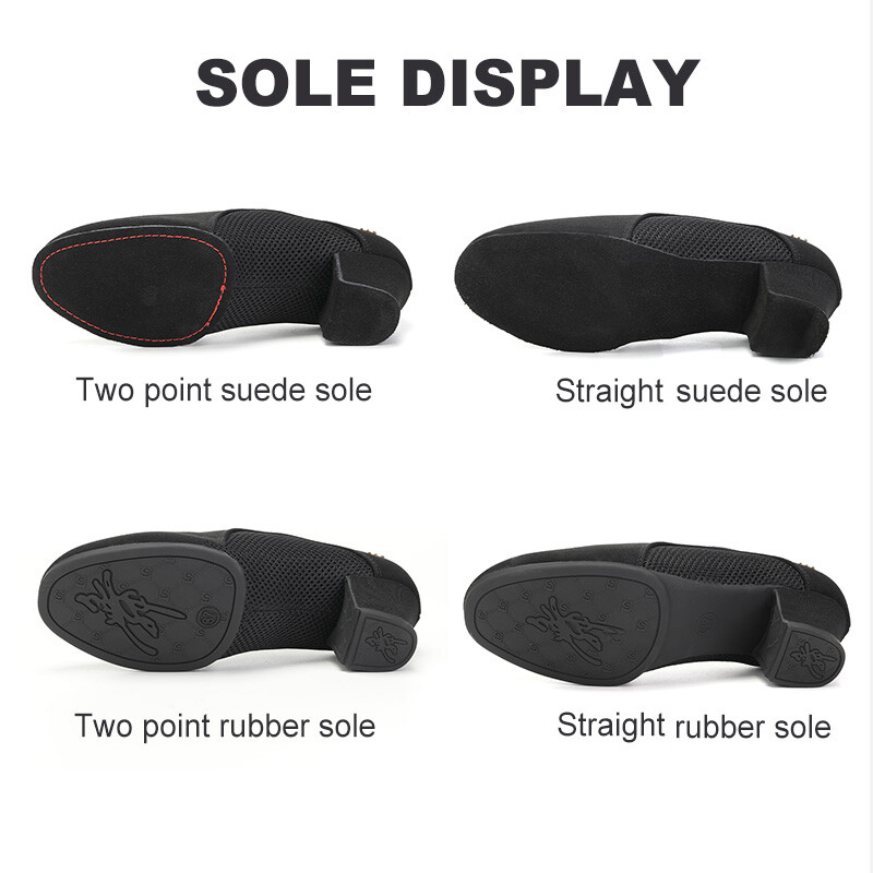 HROYL Latin Ballroom Dance Παπούτσια Γυναικεία Lace-up Practice Closed Toe Μοντέρνα διδασκαλία χορού Salsa Performance Dancing shoes