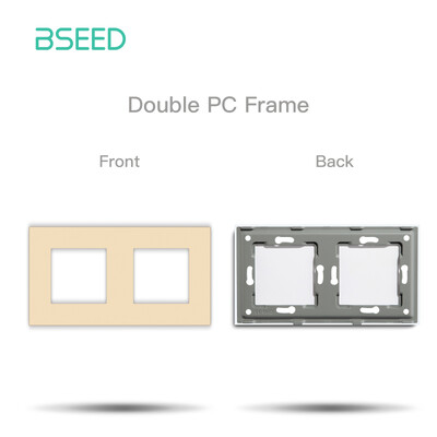 BSEED DIY moduļi ES plastmasas paneļa zelta dubultā USB ligzda Internets CAT5 RJ45 ST televizora barošanas ligzda pie sienas montējama brīva kombinācija