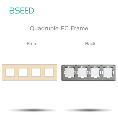 BSEED DIY moduļi ES plastmasas paneļa zelta dubultā USB ligzda Internets CAT5 RJ45 ST televizora barošanas ligzda pie sienas montējama brīva kombinācija