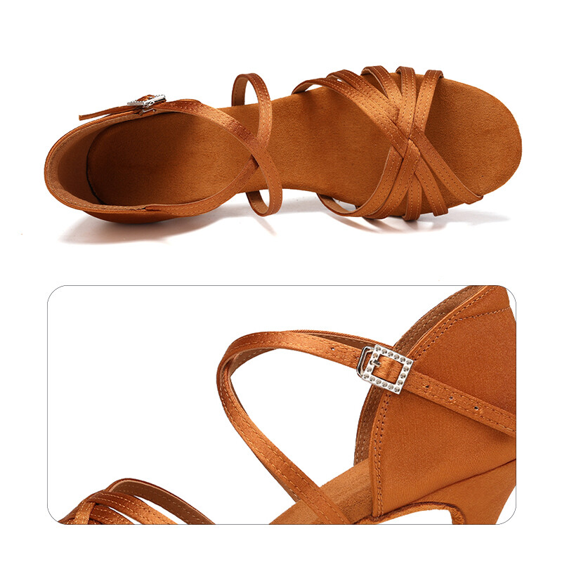 Nove ženske cipele za latinoameričke plesove Cipele za plesni tango ples za žene Dame za djevojke Šljokice 5/6,5 cm na petu Party Debela peta veleprodaja