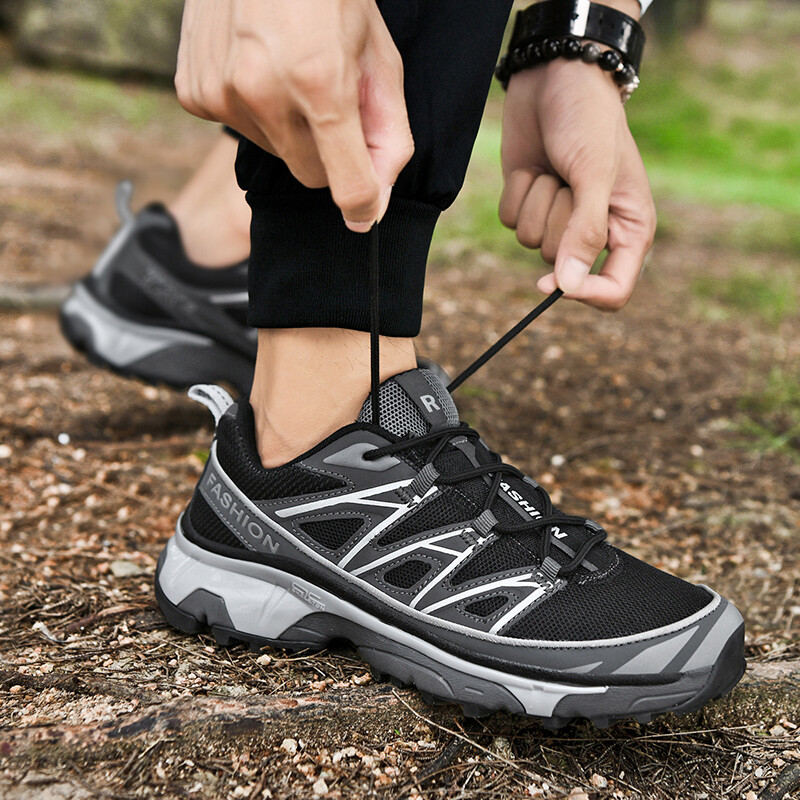 Obuća za planinarenje za muškarce, velike veličine, vanjska, protuklizna, prozračna, planinarenje, planinarenje, hodanje, kampiranje, staza, penjanje, slobodno vrijeme, tenisice