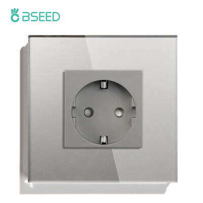 BSEED ES standarta sienas barošanas ligzda USB Type-C uzlādes porta izeja 110-250V stikla panelis 20W ātrās uzlādes elektrības spraudnis