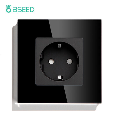 BSEED ES standarta sienas barošanas ligzda USB Type-C uzlādes porta izeja 110-250V stikla panelis 20W ātrās uzlādes elektrības spraudnis