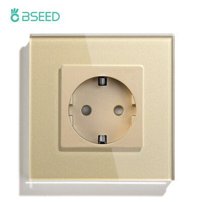 BSEED ES standarta sienas barošanas ligzda USB Type-C uzlādes porta izeja 110-250V stikla panelis 20W ātrās uzlādes elektrības spraudnis