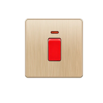 Depoguye Gold UK Plug USB sienas barošanas ligzda, 220 V mobilā tālruņa lādētāja adapteris, pie sienas stiprināma universāla 5 caurumu ligzda ar slēdzi