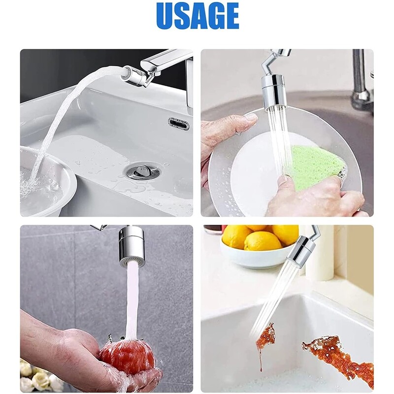 720° Universal Baucet Kitchen Anti-splash Aerator Βρύση μπάνιου Βρύση Περιστρεφόμενη Βρύση Ψεκαστήρας Εξοικονόμησης νερού Βρύσης Ακροφύσιο Επέκτασης