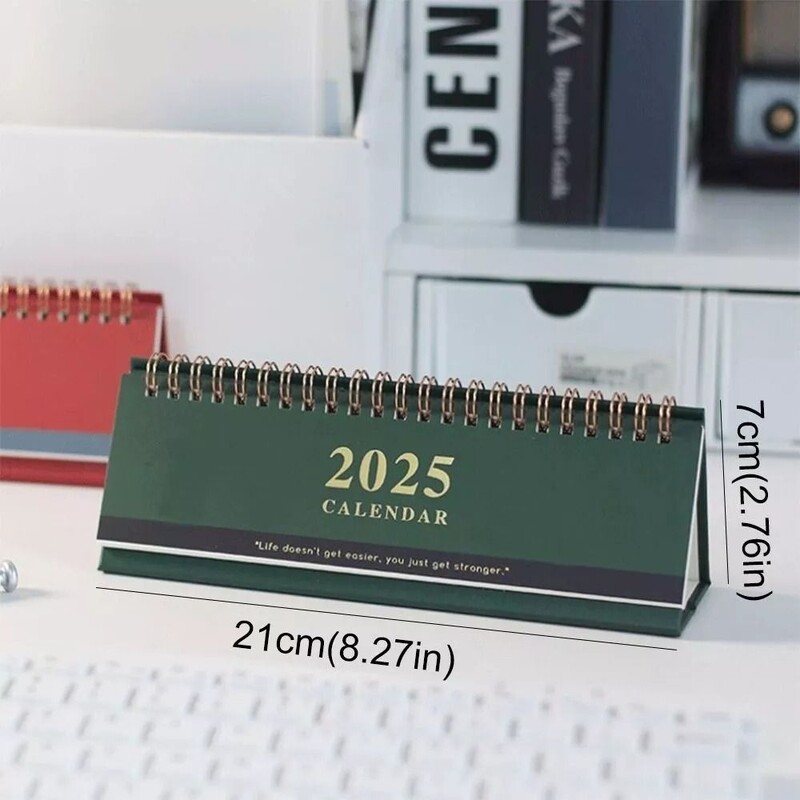 Νέο ημερολόγιο επιτραπέζιου προγραμματισμού 2025 Οργάνωση ημερήσιου μηνιαίου προγράμματος Διακόσμηση τραπεζιού